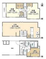 神奈川県川崎市中原区市ノ坪(一戸建)の賃貸物件の間取り