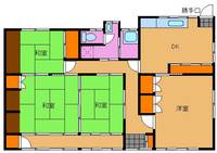 岡山県倉敷市玉島柏島(一戸建)の賃貸物件の間取り