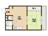 大阪府大阪市西成区岸里3(マンション)の賃貸物件の間取り