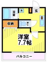 東京都府中市白糸台2(マンション)の賃貸物件の間取り