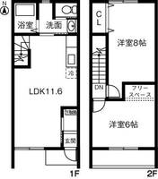 愛知県あま市甚目寺桑丸(一戸建)の賃貸物件の間取り