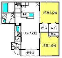 ジョウエイ外原B棟の間取り
