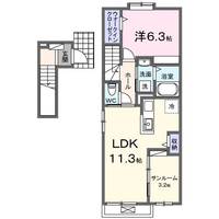 DK エステート 守山の間取り