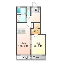 アルソーレBの間取り