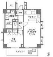 東京都新宿区西早稲田1(マンション)の賃貸物件の間取り