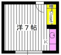 東京都練馬区桜台3(マンション)の賃貸物件の間取り