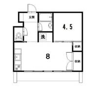 東京都中野区中野2(マンション)の賃貸物件の間取り