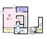 千葉県千葉市花見川区検見川町5(アパート)の賃貸物件の間取り