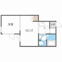 北海道札幌市中央区北三条西24(アパート)の賃貸物件の間取り