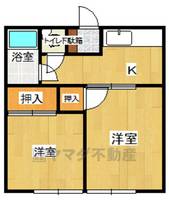 柳川ハイツの間取り