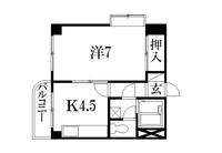 静岡県浜松市中央区元浜町(マンション)の賃貸物件の間取り