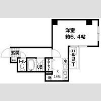 大阪府大阪市西区新町3(マンション)の賃貸物件の間取り