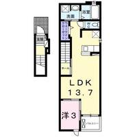 山口県下関市長府金屋町(アパート)の賃貸物件の間取り