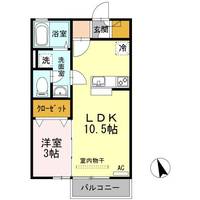 リビングタウン伏石II A棟の間取り