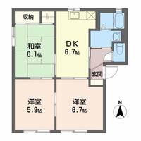 ラ・ヴィラージュ Aの間取り