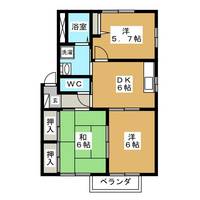 サンハイム東大垣 Dの間取り