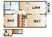 エルメゾン霧が丘の間取り