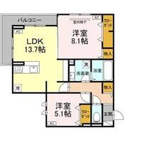 東京都府中市寿町3(アパート)の賃貸物件の間取り