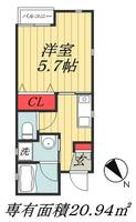 千葉県市川市市川南1(アパート)の賃貸物件の間取り