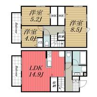 千葉県千葉市緑区おゆみ野1(アパート)の賃貸物件の間取り