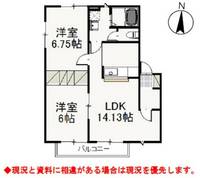 ベリーオーライ Aの間取り