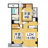 茨城県つくば市研究学園4(マンション)の賃貸物件の間取り
