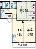 フローラしらいの間取り