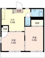 フラウハイツBの間取り