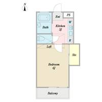 αNEXT山手町の間取り