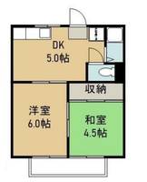 岡山県倉敷市中庄(アパート)の賃貸物件の間取り