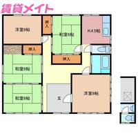 三重県鈴鹿市住吉5(一戸建)の賃貸物件の間取り