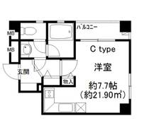 ソシエ六本木の間取り