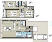 埼玉県川越市かすみ野3(一戸建)の賃貸物件の間取り