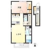 栃木県宇都宮市宝木町2(アパート)の賃貸物件の間取り