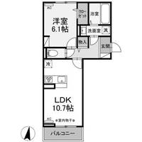 群馬県高崎市飯塚町(アパート)の賃貸物件の間取り