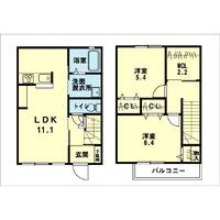 タウンフォートII E棟の間取り