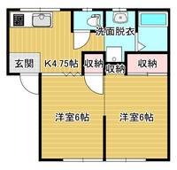 長野県上田市大屋(アパート)の賃貸物件の間取り