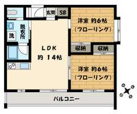 東京都武蔵野市御殿山2(マンション)の賃貸物件の間取り