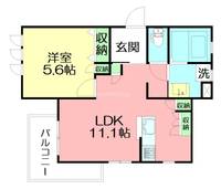 神奈川県茅ヶ崎市南湖3(マンション)の賃貸物件の間取り