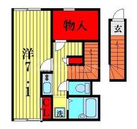 埼玉県さいたま市大宮区大成町3(アパート)の賃貸物件の間取り