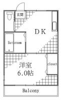 東京都江東区東陽5(マンション)の賃貸物件の間取り
