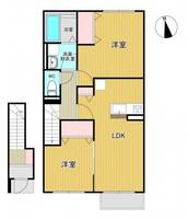 福島県福島市岡部字東町(アパート)の賃貸物件の間取り