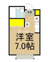 東京都立川市高松町2(アパート)の賃貸物件の間取り