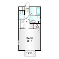 群馬県高崎市上小鳥町(アパート)の賃貸物件の間取り