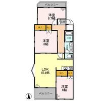 群馬県高崎市井野町(マンション)の賃貸物件の間取り