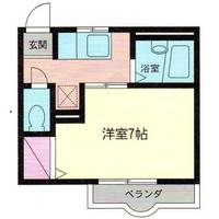 神奈川県藤沢市大庭(アパート)の賃貸物件の間取り