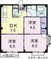 埼玉県行田市大字持田(アパート)の賃貸物件の間取り