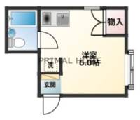 キャッスル旭ヶ丘A棟の間取り