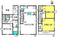 埼玉県さいたま市緑区大字大間木(一戸建)の賃貸物件の間取り