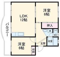 AIRLIX松岡 Bの間取り